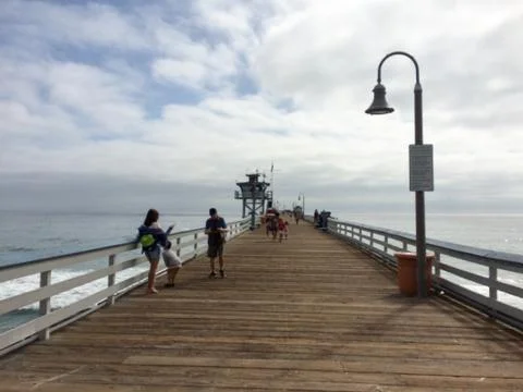 Ocean view from pier Stock Photos