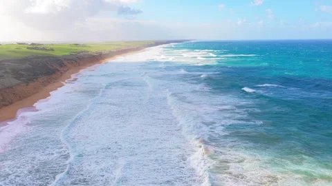 Ocean View In Remote Area Of Australia, 6K Video stock 333317584