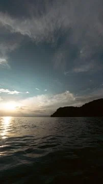Ocean View at Sunset 스톡 사진