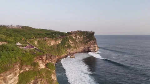 Ocean view at Uluwatu Tample, Bali. Stock Footage 282564401