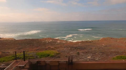 Ocean views from train Stock Footage 302123341