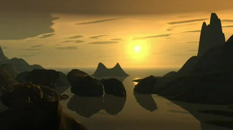 Ocean wall Stock Footage 671477