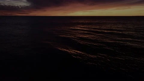 Ocean water sunset Video stock 168375529