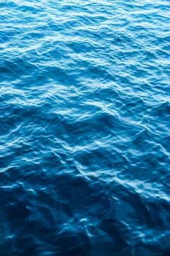 Ocean water surface texture, vintage summer holiday background Stock Photos