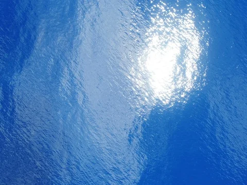 Ocean water texture background - aerial high top angle view of deep blue sea Stock Footage 75338410