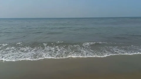 Ocean water waves on the beach Video stock 274557373
