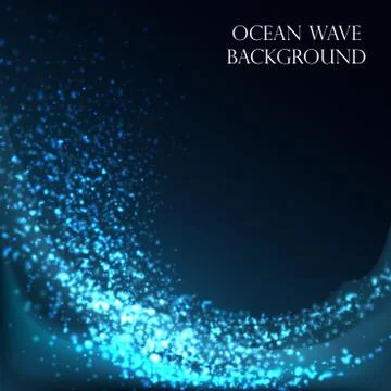 Ocean Wave Background Stock Illustration