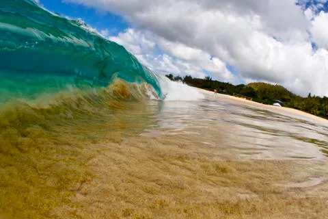 Ocean wave background Stock Photos