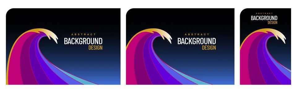 Ocean ??wave background template Stock Illustration