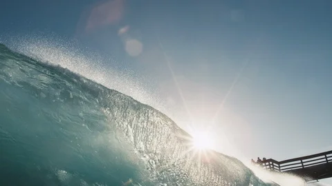 Ocean Wave Barrel Stock Footage 117641810