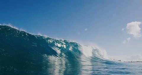 Ocean wave breaking Stock Footage 105753340