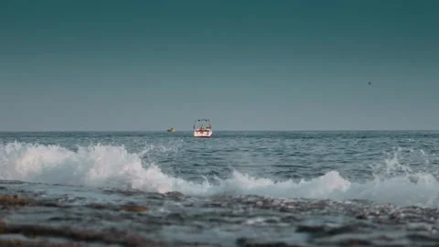 Ocean Wave Breaking Stock Footage 339704293