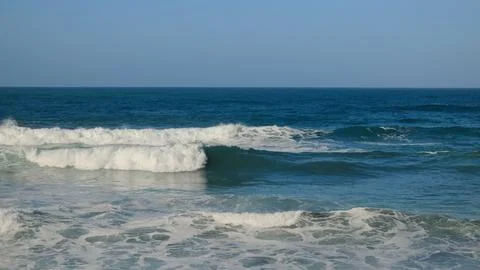 Ocean wave close-up, texture Stock Photos
