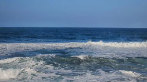 Ocean wave close-up, texture Stock Photos