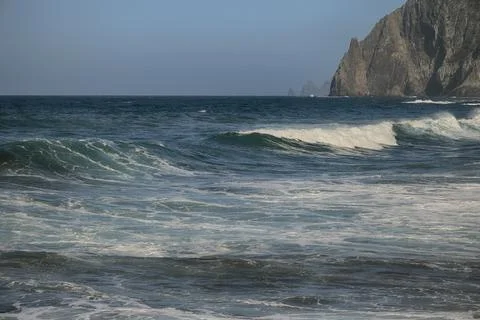 Ocean wave close-up, texture Foto stock