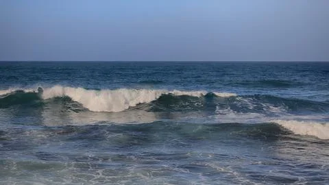 Ocean wave close-up, texture 스톡 사진