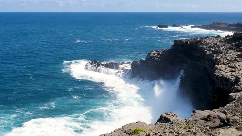 Ocean Wave Crash Stock Footage 79011204