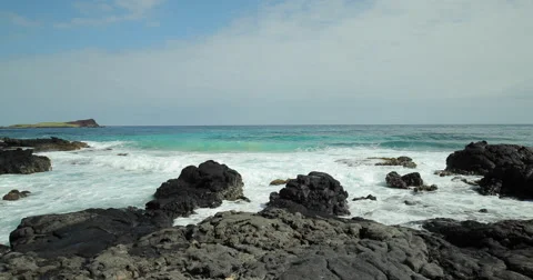 Ocean wave ebb tide Stock Footage 58138461