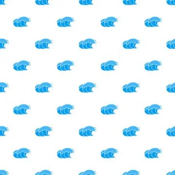Ocean wave with foam icon, simple style Stockillustratie