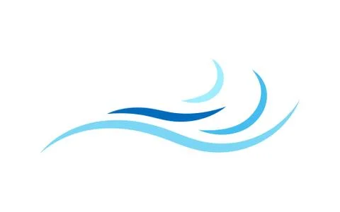 Ocean wave icon object isolated on white background vector illustration Stock Illustration