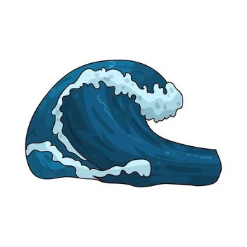 Ocean Wave illustration Stock Illustration