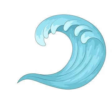 Ocean Wave illustration 스톡 일러스트