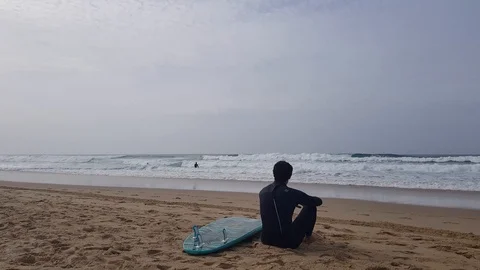 Ocean wave lovers Stock Footage 103203729