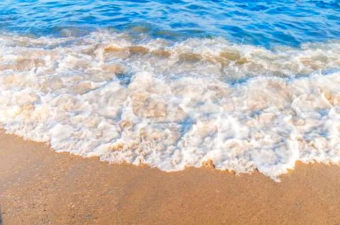 Ocean wave rush close up Stock Photos