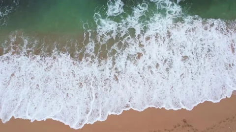 Ocean Wave On Sandy Beach Stock Footage 171370305