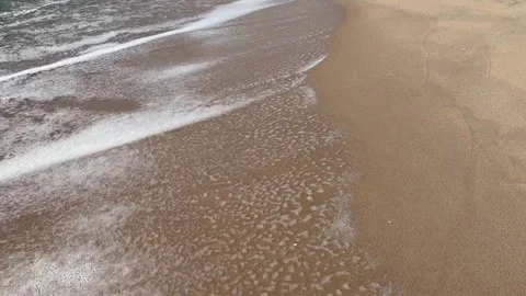 Ocean wave on sandy beach. The tropical Summer Stock Footage 304273032