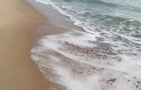 Ocean wave on sandy beach. The tropical Summer Stock Footage 304559538