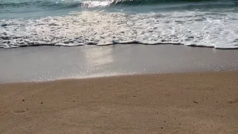 Ocean wave on sandy beach. The tropical Summer Stock Footage 304920046