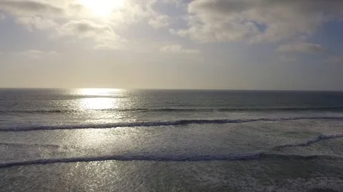 Ocean Wave Slow Dron Stock Footage 85946662