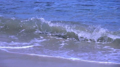 Ocean Wave in Slow Motion Stock Footage 69968225