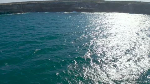 Ocean wave, spindrift, rock Stock Footage 139204040