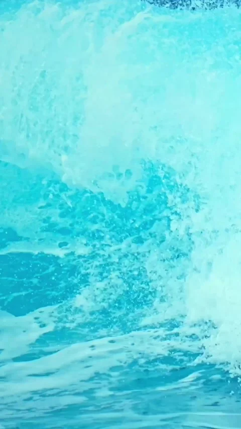 Ocean wave under blue sky.Vertical video Stock Footage 315367726