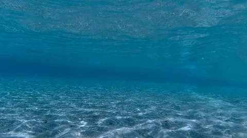 Ocean wave. Underwater view of the clear ocean wave. Vidéo 110047681
