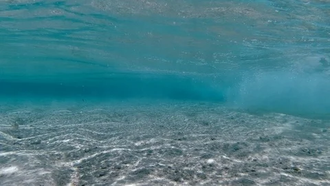 Ocean wave. Underwater view of the clear ocean wave. Stock Footage 110047815