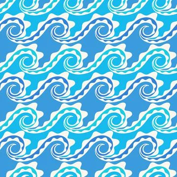 Ocean waves - 1 Stock-Illustration
