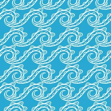 Ocean waves - 2 Stock Illustration