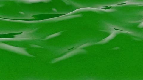 Ocean Waves 4K VJ Loop - Serene Music Background Animation Green Stock Footage 298907631
