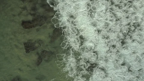 Ocean waves from above. Stock Footage 76238327