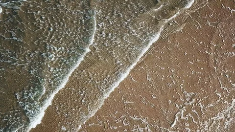 Ocean Waves From Above Stock Footage 99791373