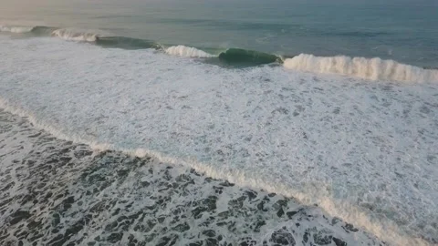 Ocean Waves aerial video Stock Footage 270231358