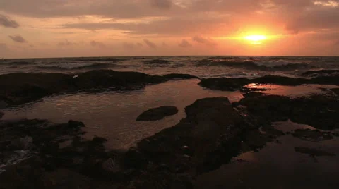 Ocean waves against rocks. Stock Footage 68431028
