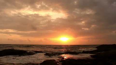 Ocean waves against rocks. Stock Footage 68452398