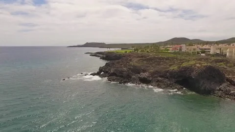 Ocean waves along a rocky coast. Stock Footage 237482054