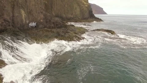 Ocean waves along a rocky coast. Stock Footage 237482145