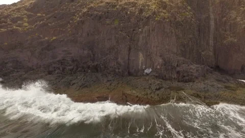 Ocean waves along a rocky coast. Stock Footage 237482313