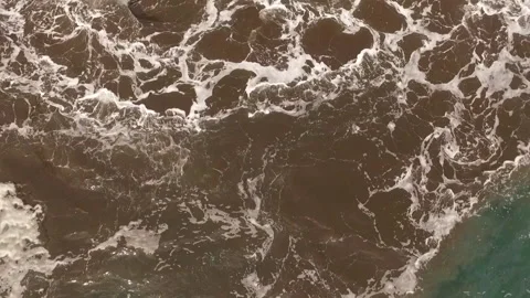 Ocean waves along a rocky coast. Stock Footage 237482491